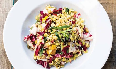 Sprouted Lentils and Golden Beet Salad