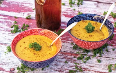 Lentil and Parsnip Soup With Umami Vegetable Broth