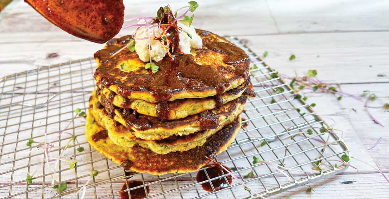 Microgreen Savory Pancakes